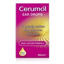 Dual Action Ear Drops, 10ml, Formulazione Gentle, Aiuta a alleviare i sintomi della cera d'orecchio, Softens Earwax, Dropper incluso