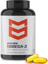 MTN OPS Omega 3 Fish Oil Supplement, 1000mg Fatty Acid Softgels per il cuore sano, Joint & Bone Salute, 30 Serve