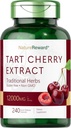 Estratto di ciliegia di Tart 12000mg | 240 capsule | Non OGM e Gluten Formula gratuita | Integratore di erbe