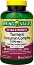 Spring Valley Extra resistenza curcuma currica complesso gel morbidi Supplemento alimentare, 1.000 mg, 90 conte