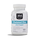 365 da Whole Foods Market, Chelated Zinc plus Copper, 120 Count