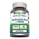Incredibile formula Hyaluronic Acid & MSM Supplement | 1000 Mg Per Serving | Capsule | Non-GMO | Gluten Free | Made in USA (1 Pack, 60 Count)
