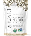 Truvani Vegan Pea Protein Powder | Vanilla | 20g Organic Plant Based Protein | 10 Servings | Keto | Gluten & Dairy Free | Low Carb | No Aggiunto Sugar
