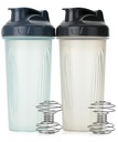 Mr. Pen- Shaker Bottiglie per miscele proteiche, 28 oz, 2 Pack, Clear, Protein Shaker Bottiglia con filo Whisk Ball, Blender Bottiglia