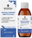 Bee and You Propolis Nighttime Syrup con Probiotic, Vitamina C e Elderberry - Formula geniale per adulti e bambini, 5 Fl Oz