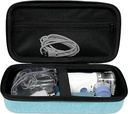 Borsa da viaggio dura Compatibile con la macchina portatile del nebulizzatore dell'inalatore portatile per adulti e bambini (solo la cassa) (Luce blu)