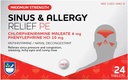 Rite Aid Sinus & Allergy Relief PE Tablets, Forza massima 24 conteggio | Antistamina e Nasal Decongestant | 4 Hour Allergy Medicine | Allergy and Congestion Relief