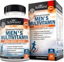 Multivitamina maschile con vitamina C A B D3 E Zinc per il supporto immunitario - Una volta Supplemento giornaliero per l'energia e il cuore - Antiossidanti e enzimi digestivi per l'assorbimento - Clarity mentale & Focus Support - 60 Ct