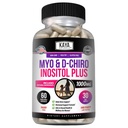 Kaya Naturals Myo & D-Chiro Inositol Plus Supporto per le donne, Vitamina B8-60 Capsule