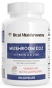 Funghi reali Zinco e Vitamina D2 Capsule – con Chaga Organico e Estratto di Fungo Reishi – Vitamine per il supporto benessere complessivo – Vegan, Non OGM, Gluten-Free – 120 Count Mushroom Supplement