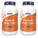 NOW Foods Psyllium Husk 500mg, 500 Capsule (2 Confezione)
