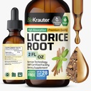 BIO KRAUTER Licorice Root Tincture - Estratto di radice di liquirizia per il supporto digestivo - Alcol e Sugar Free - Vegan Drops 2 Fl.Oz.
