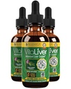 VitaLiver - Integratore per la salute del fegato - Supporto per la pulizia del fegato & Detox - Consegna liquida per l'assorbimento - Thistle di latte, Artichoke, Chanca Piedra, Dandelion & More!