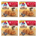 Atkins Blueberry aromaed Soft Bars di energia al forno, High in Protein Snack Bar, Basso zucchero, Spuntino ad alta fibra, Spuntino proteico, 4 confezioni (4 bar ciascuno)