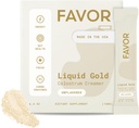 FAVOR Bovine Colostrum Creamer | Grass Fed Cows | Powder Packets for Coffee | MCT Oil | Liquid Gold Whole Colostrum | Keto Friendly Superfood | Made with Butter | Concious Human Health [Unflavored]