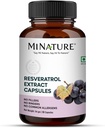 Capsule di Estratto di Resveratrolo di minatura | Integratori Superfood|500mg, 90 capsule di Veg, 45 giorni di alimentazione, 54g | Pure & Natural | Prodotti Chimici Free| Vegan | Made in India