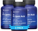 Acido R-Lipoico Bio-Enhanced, 300 mg capsule - 6 mesi di alimentazione - Acido lipoico R alfa stabilizzato con assorbimento potenziato - Supplemento acido lipoico R - 180 Conte