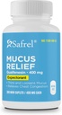 Safrel Pharma Mucus Relief Guaifenesin 400 mg - Fast Acting Expectorant, Thins and Loosens Mucus, Rilieves Chest Congestion, Cough, Cold e Flu | (300 Count (Pack of 1))