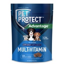 Pet Protect Dog Multivitamin, Vet-Formulated DVM Daily Soft Chews, Supporta la salute e il benessere in corso, Chicken-Flavor (120 Conte)
