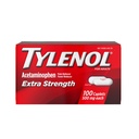 Pillole di sollievo del dolore di Tylenol Extra Forza, Capelli di Acetaminophen 500mg, Riduzione del dolore e della febbre Medicina per mal di testa, Backache, Toothache & Minor Arthritis, 100 Conte Bottiglia