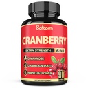 Satoomi 6in1 Pillole di mirtillo per le donne - 3 mesi di alimentazione - 6 erbe ingredienti estratti - 90 capsule vegetali