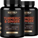 Curcumina erboristica con BioPerine & Ginger, Pepe Nero e 95% Curcuminoidi - Integratori erboristici ad alto assorbimento per Hearth - Non OGM, Gluten Free - 240 Capsule