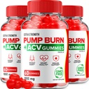 Pompa Burn Keto ACV Gummies - Keto Pump Burn Gummies Recensioni, Pompa Burn Keto + ACV Gummies per la gestione del peso B12 Pompa di combustione Advanced 1000mg Formula (3 Pack - 180 Gummies)