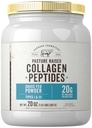 Carlyle Grass Fed Collagen Peptides Powder 20oz | Unflavored | Pasture Raised | Tipi I & III | 20g di Collagen Per Daily Dose | Non-GMO, Gluten Free | by Herbage Farmstead