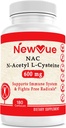 N-Acetyl L-Cysteine (NAC) 600mg, 180 Capsule - Non OGM, Gluten Free