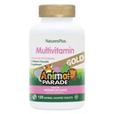 NaturesPlus Animal Parade Gold Multivitamin Children’s Chewables - Aroma di anguria - 120 compresse a base di animali, Confezione da 2 - Vitamina D3, K2 & Probiotics - Vegan, Gluten Free - 120 Serve totali