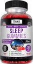 Kaya Naturals Melatonin Gummies (26mg) Integratore di salute e aiuto al sonno per gli adulti, ti aiuta a cadere Asleep naturalmente, Vitamina B6 Gummies - 60 Gummy Vitamine per le donne e gli uomini - fornitura di 30 giorni