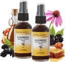 Mickelberry Gardens Elderberry Honey Propolis Throat Spray - Natural Immune Support and Throat Coat for Kids and Adults, 2 once (Pack of 2)