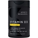Vitamina D3 w/Coconut MCT olio - Vitamina D3 5000iu ad alta potenza (125mcg) Integratore per il supporto Immune & Bone - Olio senza semi - Non OGM - Gluten Free (360 Liquid Softgels)