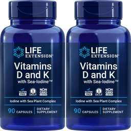 Vitamine D e K con Sea-Iodine, 90 capsule