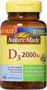 Nm Vit D 2000iu Dimensioni 250ct Natura fatta Vitamina D 2000iu 250ct