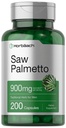 Horbaach Saw Palmetto Extract | 900mg | 200 capsule | Non OGM e Gluten Formula gratuita | Integratore tradizionale di erbe | da Saw Palmetto Berries