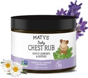 Matys Baby Chest Rub, Soothing Congestion Vapor Rub per i bambini 3 mesi Vecchio +, Clean & Comforting Eucalyptus, Lavanda, & Camomilla per il sonno, Non-GMO, Petroleum Free, Menthol Free, 4.5 oz Tub