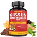 Super Cissus Quadrangularis Estratto di capsule con Boswellia, Guggul, curcuma, pepe | 3 mesi di fornitura