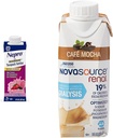 Nepro Nutrition Shake for Dialysis Pazienti con 19g Protein, 420 Calorie, Bacca Mista, 24 Conte e NOVASOURCE Formula Renale per Pazienti dialisi con 475 Calorie, 22g Protein, Mocha, 24 Conte
