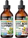BIO KRAUTER supporto surrenale Tincture 4 Fl. Oz. & Uric Acid Support Tincture 4 Fl Oz.