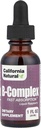 California naturale B complesso sublinguale supplemento, lampone, 1 oncia