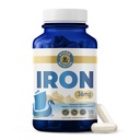 Iron Supplement – 36mg Iron (come Bisglycinate) | Alto assorbimento, Gentle On Stomachs | Vegan, Non OGM | Supporta energia, Salute Immune & Red Blood Cell Formazione | 120 capsule