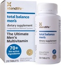 Xtendlife Total Balance Uomo Multivitamina per Immune, Cuore, Salute Digestiva e Cellulare - Supporto giornaliero - 70+ Nutrienti & Minerali - 30 giorni di alimentazione