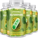 800 MG Liposomal Sulforaphane, Potente Dual-Delivery per Assorbimento massimo & Potenza, Estratto Broccoli a spettro completo, Supplemento Antiossidante & Liver, 240 Softgels