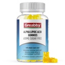 Acido alfa lipoico 600mg Gummies, Zucchero gratis masticabile R Lipoic Acid Supplemento per Antiossidante & Nervous System Support, Brian & Skin Health, Ananas Flavor, 60 Count