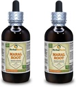 Radice di vitello (Rhaponticum Carthamoides) Tintura, Estratto di liquido di radice secca organica (Nome: HerbalTerra, Proudly Made in USA) 2x4 fl.oz (2x120 ml)