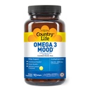 Country Life Omega 3 Mood – 2000mg Fish Oil con EPA & DHA – Brain, Heart & Mood Support – Limone aromatizzato, No Fishy Aftertaste – Certificato Gluten Free, Non-GMO – 90 Softgels