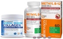 Bronson Marine Collagen Peptides idrolizzato Protein Powder + Methyl B12 5000 mcg Vitamina B12 Methylcobalamin
