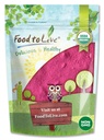 Cibo per vivere polvere di frutta del drago organico, 1,5 sterline – Non OGM, Pitaya rossa in polvere, Vegan, Bulk. Contiene Maltodextrin. Ricco di antiossidanti, fibra, vitamina C. Perfetto per Shakes, Smoothie Bowls