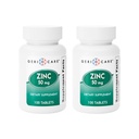 Zinc Sulfate Tablets 50mg da Geri-Care | Integratore alimentare | 100 Conte Bottiglia, 2-Pack